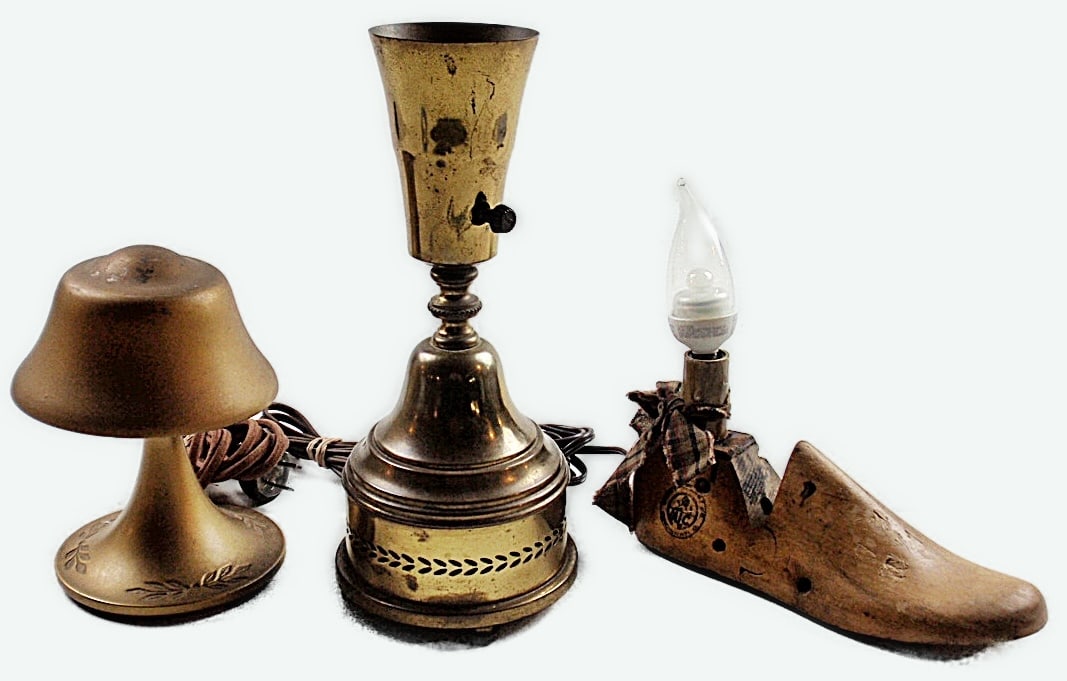 3 Lighting Fixtures incl wood shoe form conversion (1 of 1)