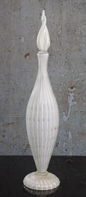 An Alfredo Barbini Murano Art Glass Bottle