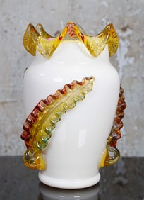 A Stevens & Williams Victorian Art Glass Vase