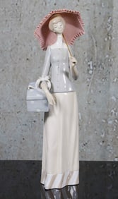 A Lladro Porcelain Figure "The Dress Maker"