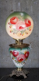 A Victorian G.W.T.W. Style Parlor Lamp