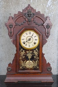 A Victorian Oak Shelf Clock By Seth Thomas