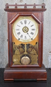 A Seth Thomas Victorian Walnut Shelf Clock