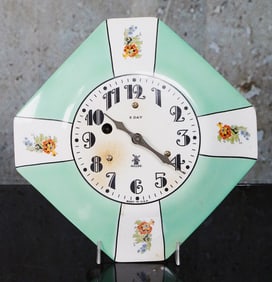 A Miller Art Deco Kitchen Clock