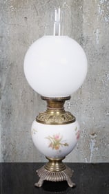 A Victorian GWTW Style Parlor Lamp