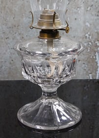 A Duncan Quarter Block Oil Lamp