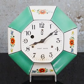 An Irving Miller Art Deco Kitchen Clock