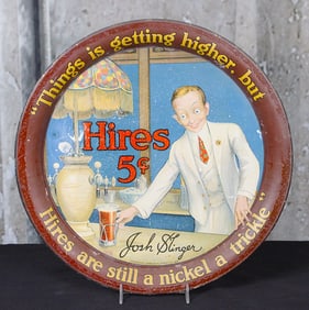 A Hires 5 Cent Serving Tray