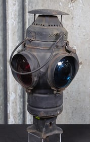 An Adlake Railroad Switch Lamp