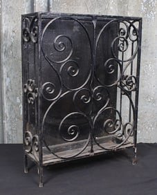 A Vintage Wrought Iron Planter Stand