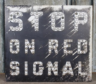 A Vintage Railroad Crossing Sign
