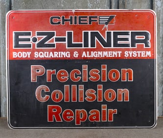 A Chief E Z-Liner Auto Repair Sign