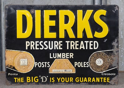 A Dierks Lumber Advertising Sign