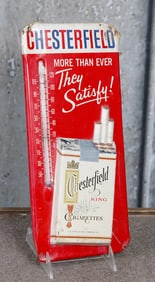 A Chesterfield Cigarettes Advertising Thermometer