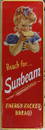 A Vintage Sunbeam Bread Advertising Sign