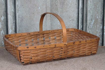 A Good Hickory Splint Market Basket