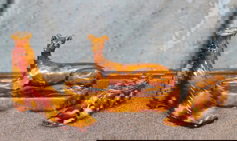 3 Pc 19th C. Rockingham Pottery