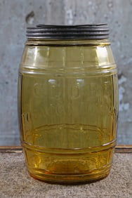 A Globe Tobacco Company Glass Jar