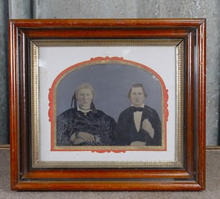A Victorian Framed Tintype Portrait