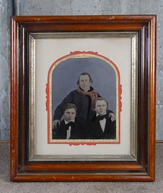 A Victorian Framed Tintype Portrait