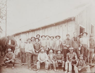 A Period Photograph of Miners Circa 1903