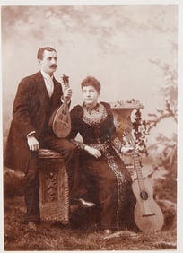 A Period Photograph of a Musicians Circa 1900