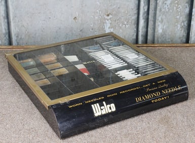 A Walco Phonograph Needle Display Case