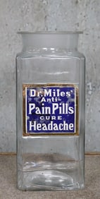Dr. Miles "Anti-Pain" Pills Drug Store Jar