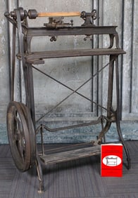 A Quackenbush Treadle Gunsmith Lathe