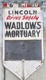A Mortuary Road Sign