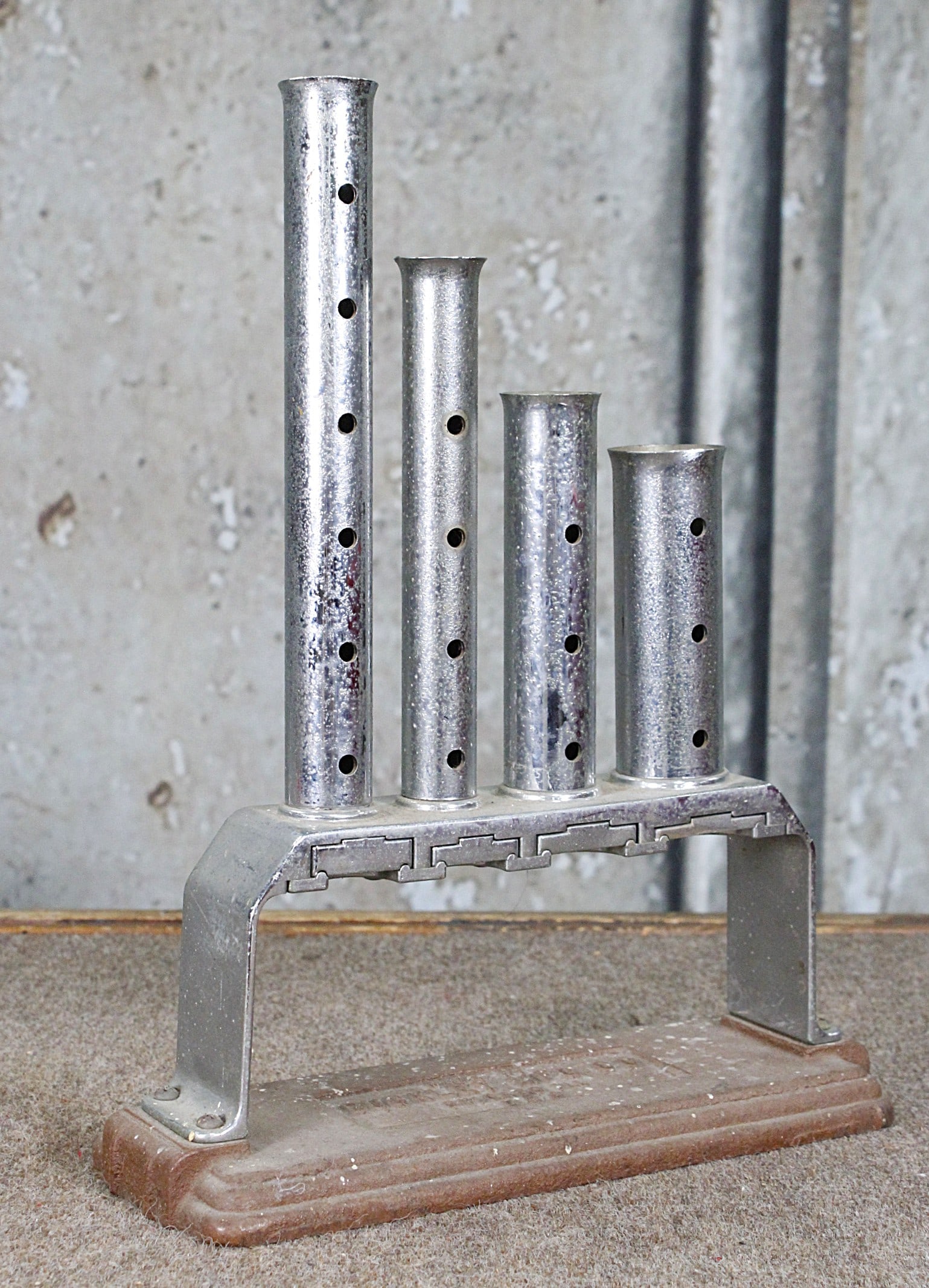 A Buckley Arcade Coin Changer: With tubes for halves, quarters, nickels & dimes. G working cond. 13.5"H.