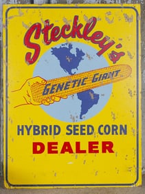 A Steckley's Seed Corn Dealer Sign