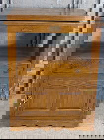 Oak White Clad Kitchen Cabinet