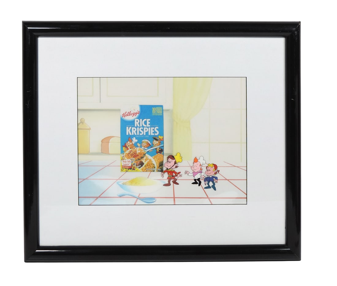 Rice Krispies Elves Snap, Crackle, and Pop, Animation Cel, hand-drawn animated film, Cel is place... (1 of 1)