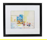 Rice Krispies Elves Snap, Crackle, and Pop, Animation Cel, hand-drawn animated film, Cel is place...