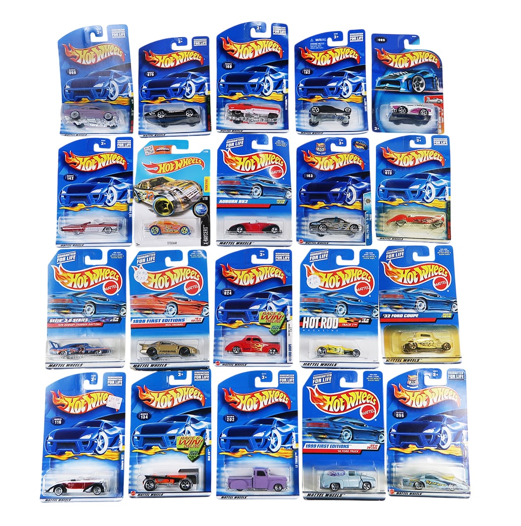 Hot Wheels (20), '56 Ford Truck, Metrorail, La Troca, Old #3, Auburn 852, Shoe Box, Hot Rod Magaz... (1 of 5)
