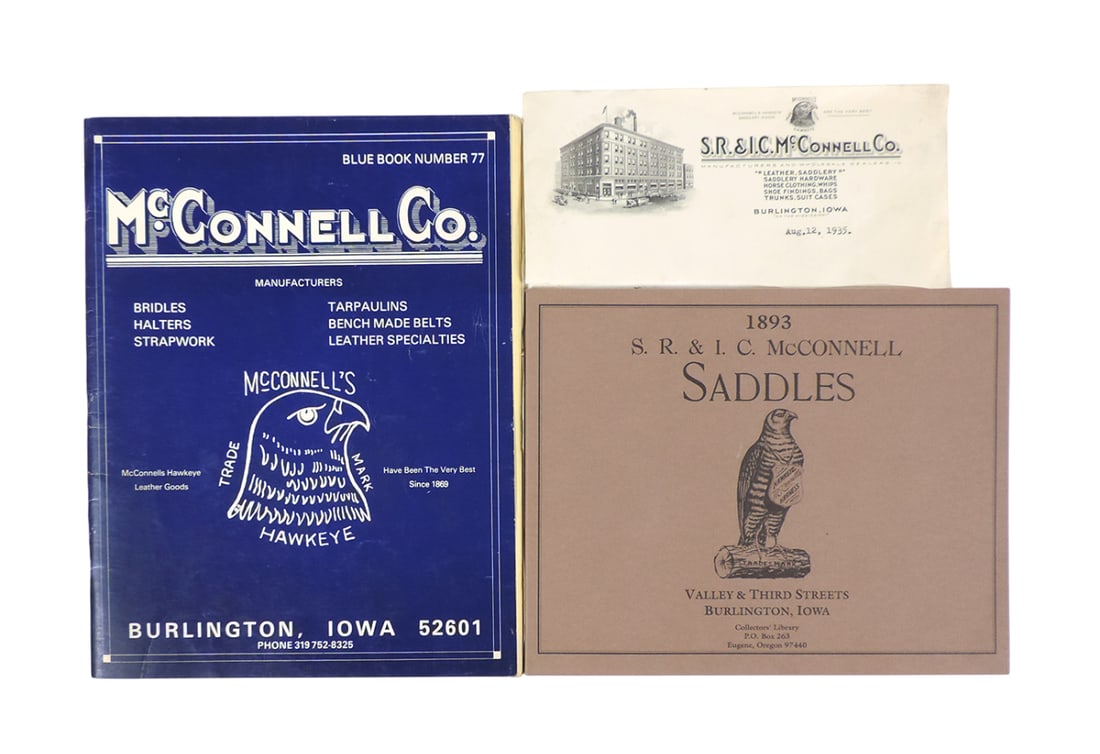 Burlington, Iowa Historical Books (3), 1893 S.R. & I.C. McConnell Saddles, appears to be a reprod... (1 of 1)