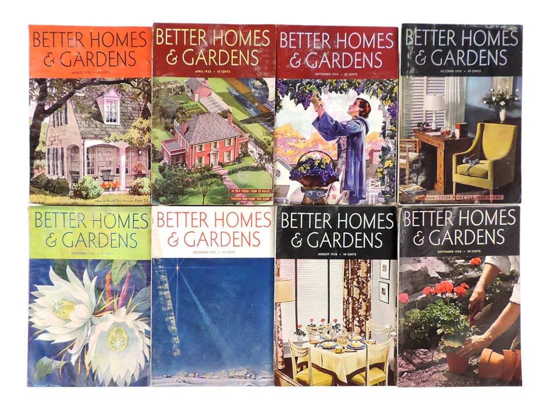 Better Homes & Gardens Magazines (27), Includes June, July, Aug, Sept-1928, Feb, March, June, Aug...: Better Homes & Gardens Magazines (27), Includes June, July, Aug, Sept-1928, Feb, March, June, Aug, Sept, Oct, Nov-1930, Jan 1931, Aug, Sept, Oct, Nov, Dec-1934, Aug, Sept, Oct, Nov-1936, all in protec