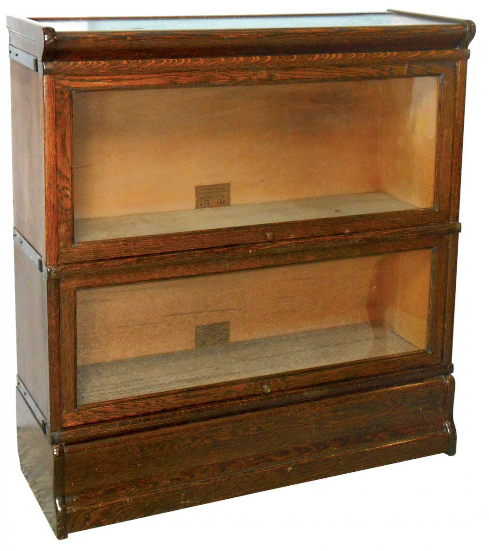 Barrister bookcase, GlobeWernicke, oak 2section w/top May 05, 2013