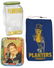Advertising items (3), glass Planters Peanuts streamlin