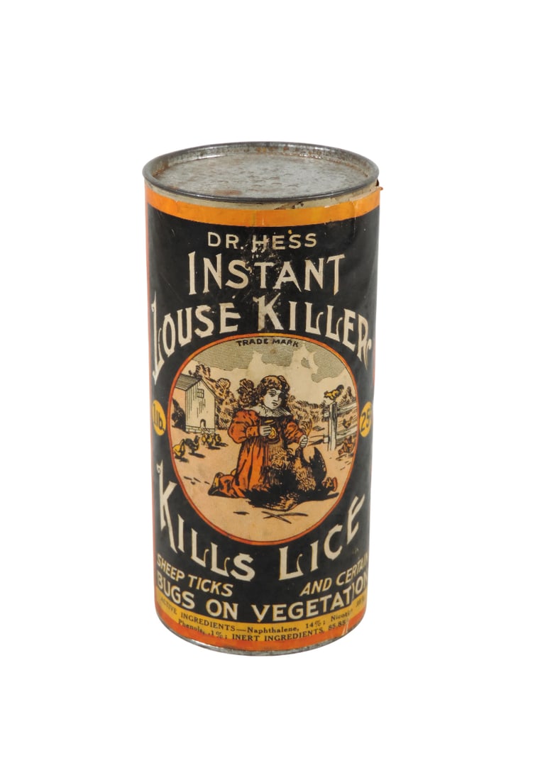 Veterinarian Medicine, Dr. Hess Instant Louse Killer, Kills Lice, Mfg by Dr. Hess & Clark, Inc., ... (1 of 2)