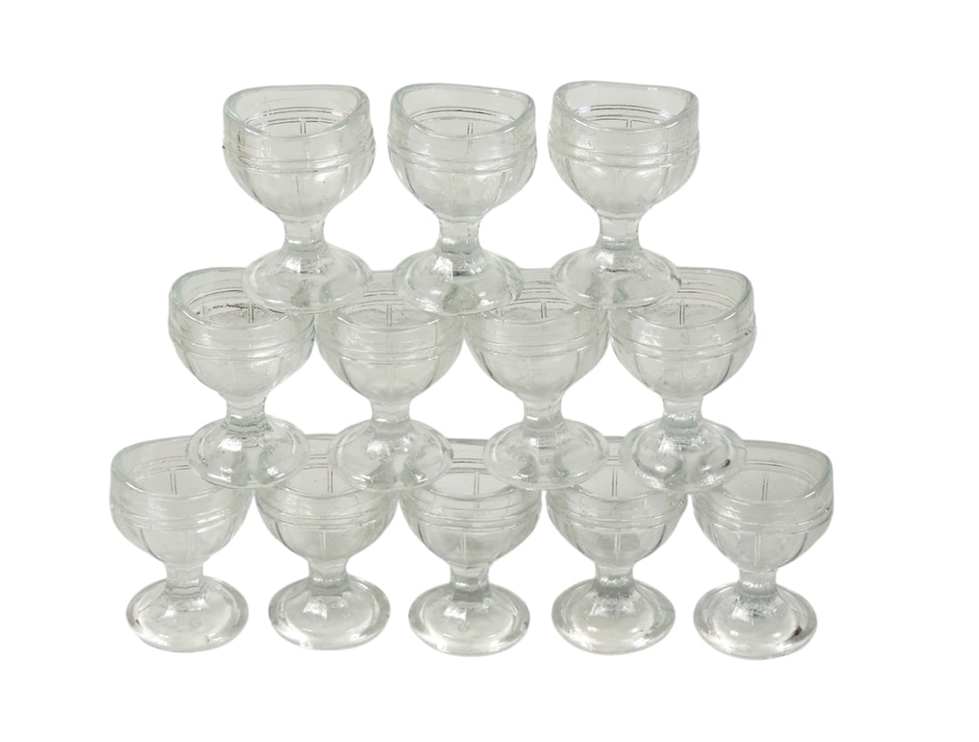 Eye Bath/Eye Wash Cups (12), Armstrong Cork Company, Glass and Closure Division, Lancaster, Pa-USA, (1 of 1)