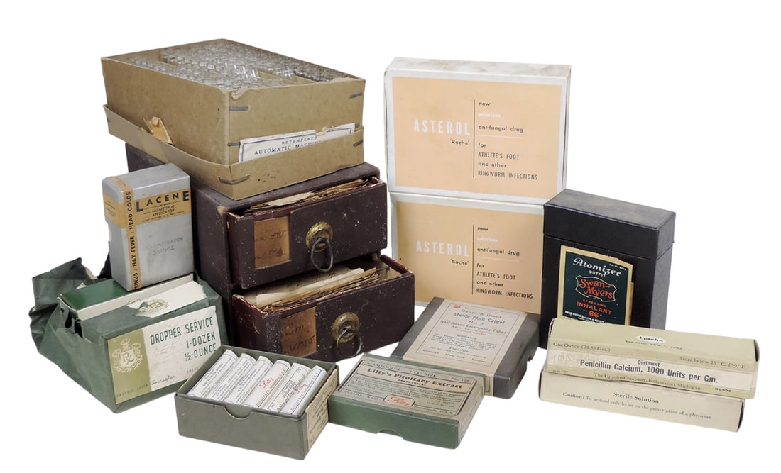 Drug Store Products (16), includes the following companies, Rx Droppers, Emerald Green, Duraglas,... (1 of 1)