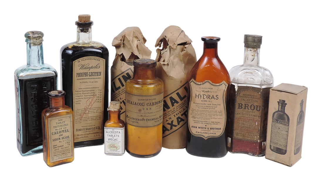 Drug Store Remedies (10), includes the following companies, Eli Lilly & Co., United Drug Co., Per...: Drug Store Remedies (10), includes the following companies, Eli Lilly & Co., United Drug Co., Peruna Corp., Henry K. Wampole & Co., John Wyeth & Brother, Mallinckrodt Chemical Works, Occy-Crystine, Br