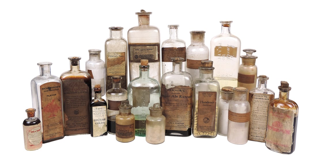 Drug Store Remedies (21), includes the following companies, Chicago Pharmacal Co., C.A. Mosso Lab... (1 of 2)