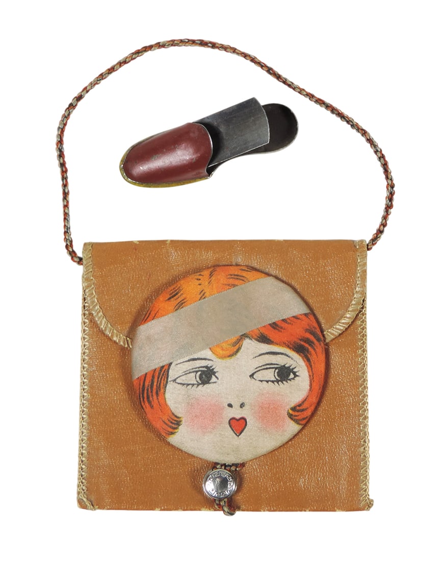 Buster Brown Shoes (2), Promotional Mini Pocket Purse, flapper girl image w/mirror on inside flap... (1 of 2)