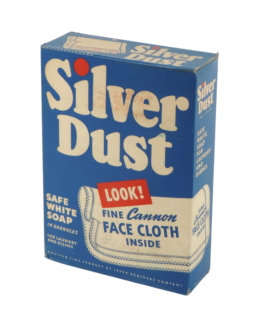 Country Store Silver Dust Safe White Soap Box, NOS w/orig contents, Another Fine Product of Lever... (1 of 2)