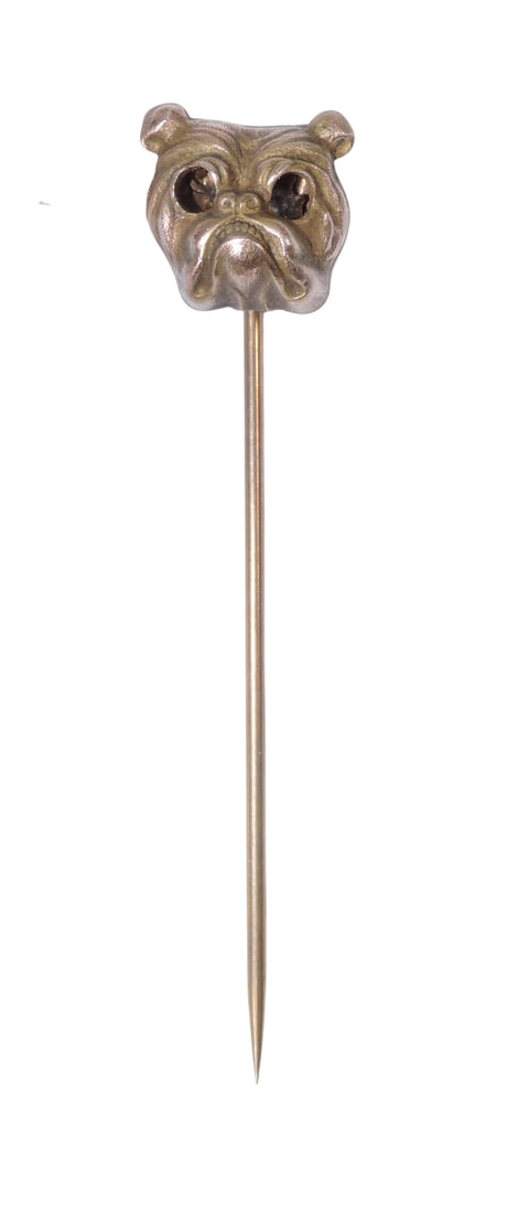 Tobacco Stickpin "Bull Dog Cut Plug Won't Bite", embossed Bull Dog Cut Plug Won't Bite on back, a... (1 of 2)