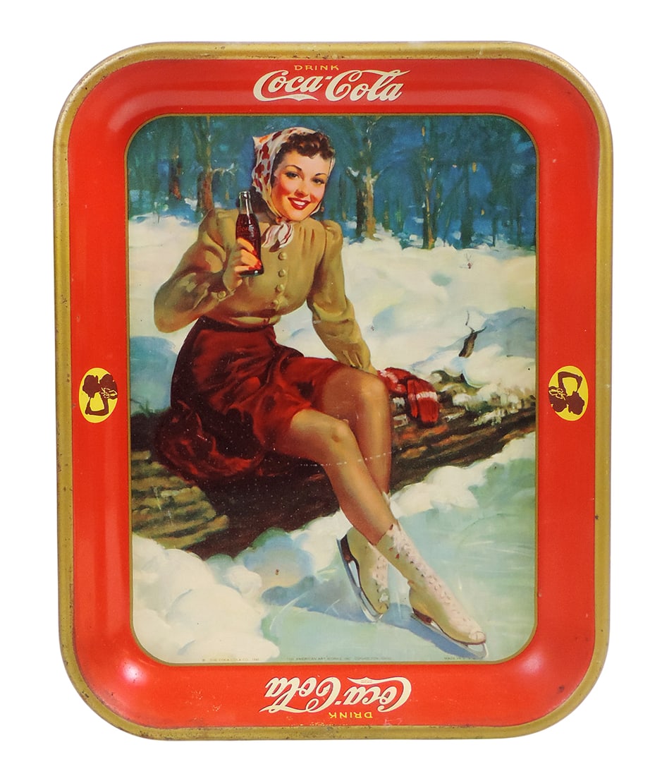 Coca-Cola Serving Tray, Drink Coca-Cola, c. 1941, American Art Works, Inc. Coshocton O, Made in U... (1 of 1)