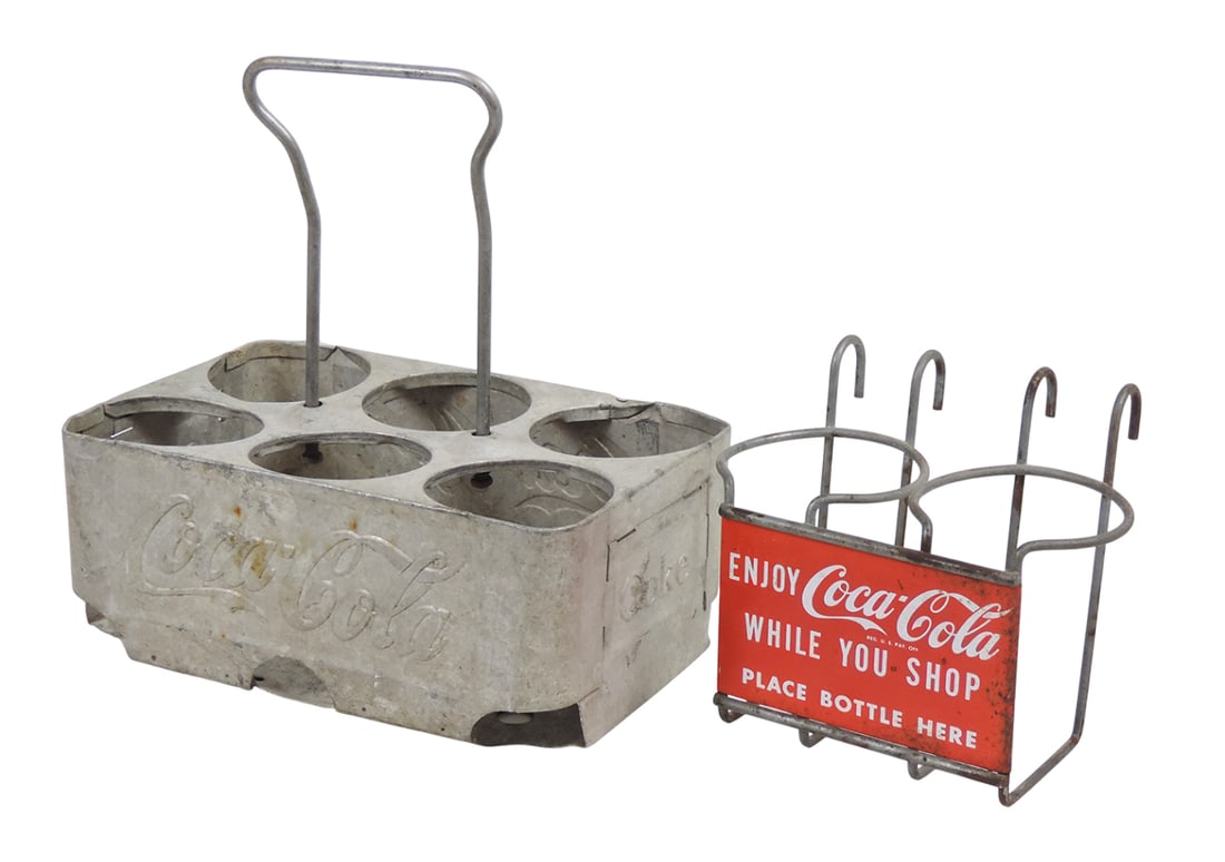 Coca-Cola Bottle Carriers (2), Shopping Cart 2 Bottle Carrier, Enjoy Coca-Cola While You Shop Place (1 of 2)